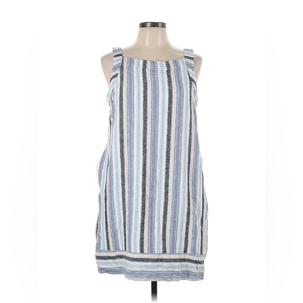 Sharagano Sleeveless Linen Dress, with Pockets Size 14.